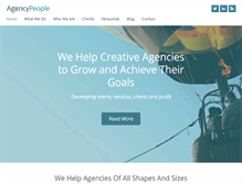 Tablet Screenshot of agency-people.co.uk